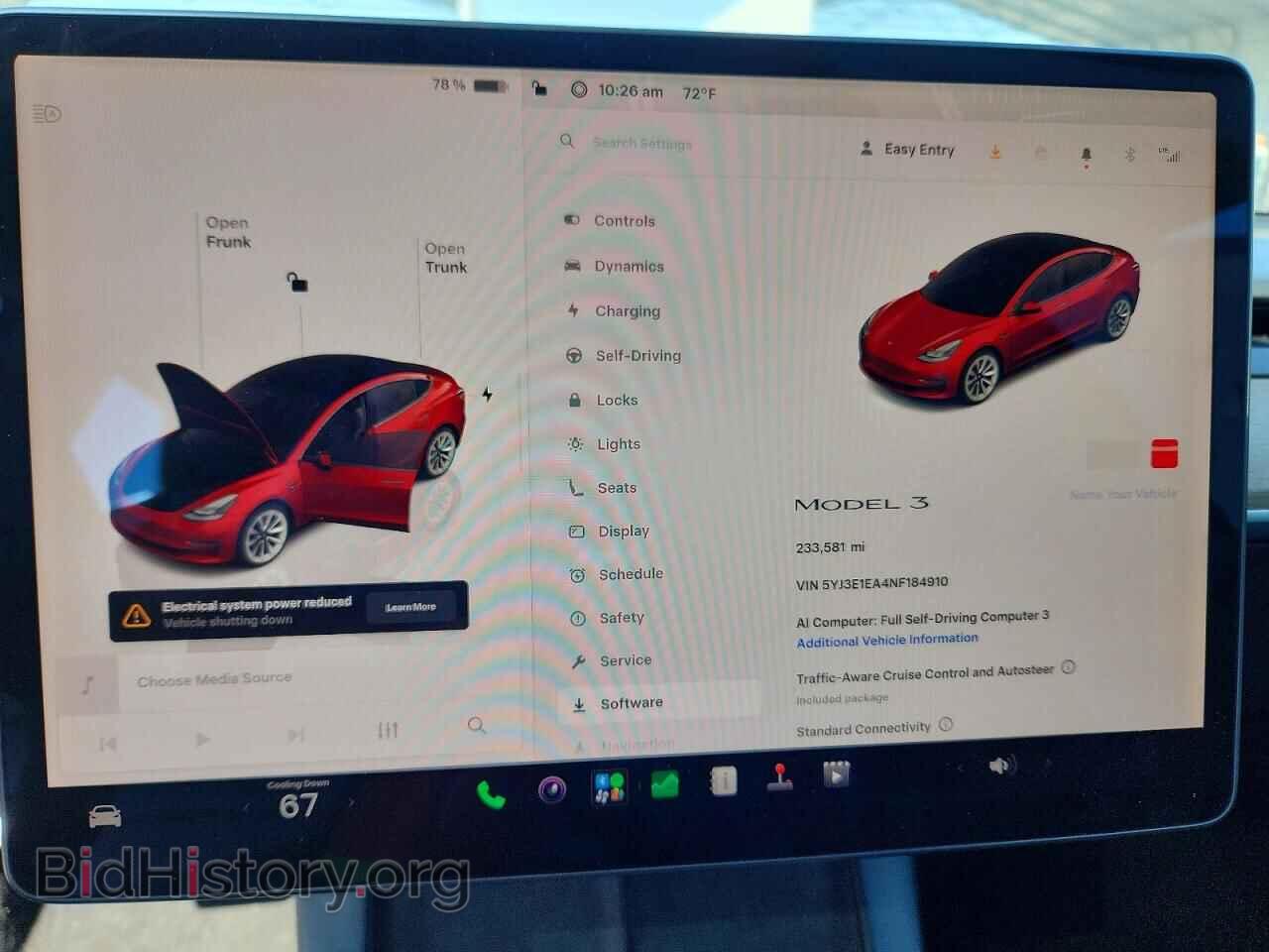 2022 TESLA MODEL 3 - VIN: 5YJ3E1EA4NF184910 - Фото 9