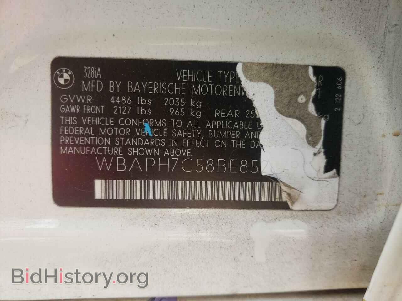 2011 BMW 3 SERIES - VIN: WBAPH7C58BE852879 - Фото 12