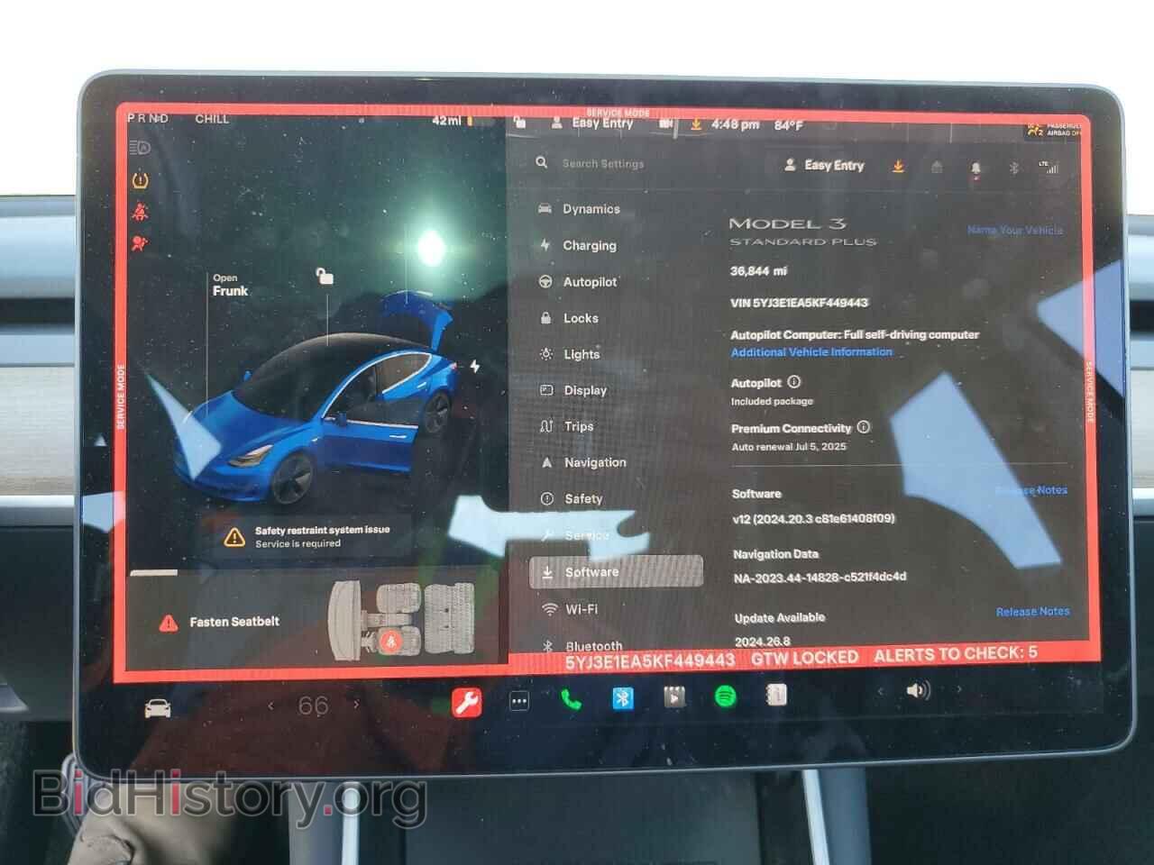 2019 TESLA MODEL 3 - VIN: 5YJ3E1EA5KF449443 - Фото 9