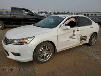 2013 Honda ACCORD Touring, white — VIN 1HGCR3F97DA802413, Copart