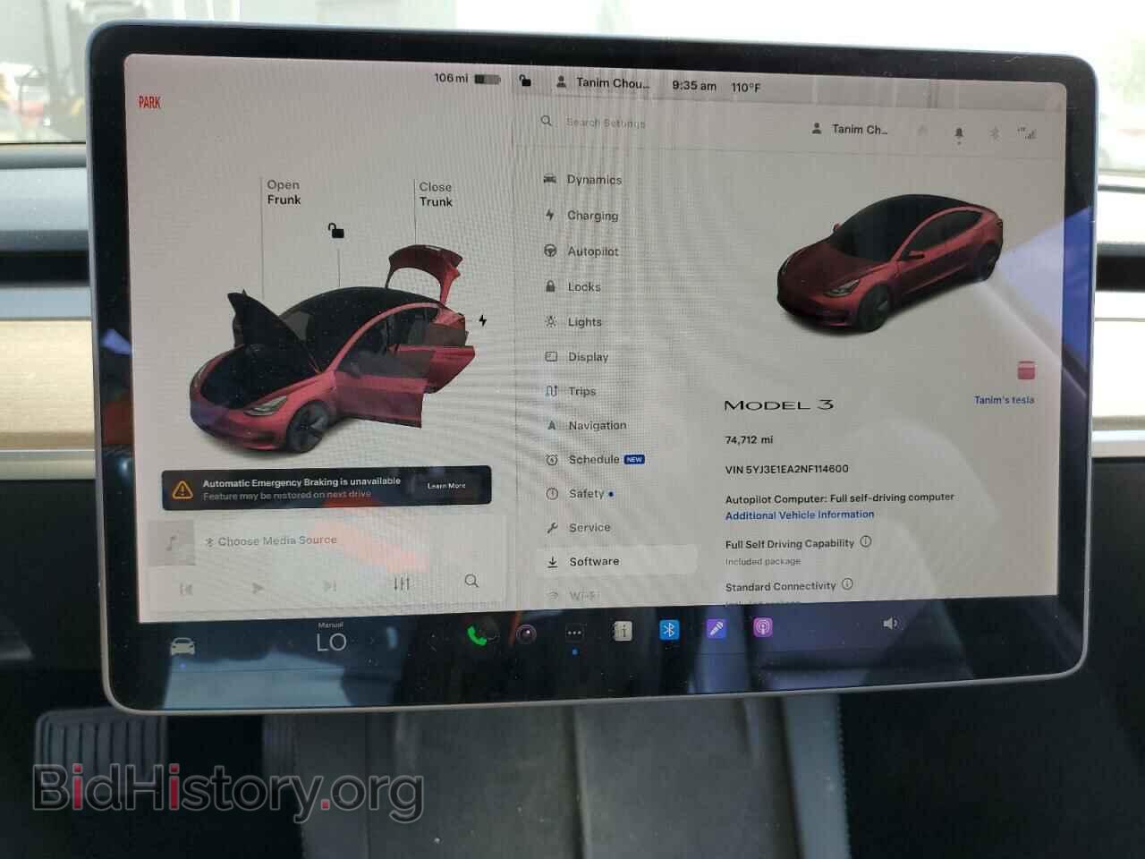 2022 TESLA MODEL 3 - VIN: 5YJ3E1EA2NF114600 - Фото 9