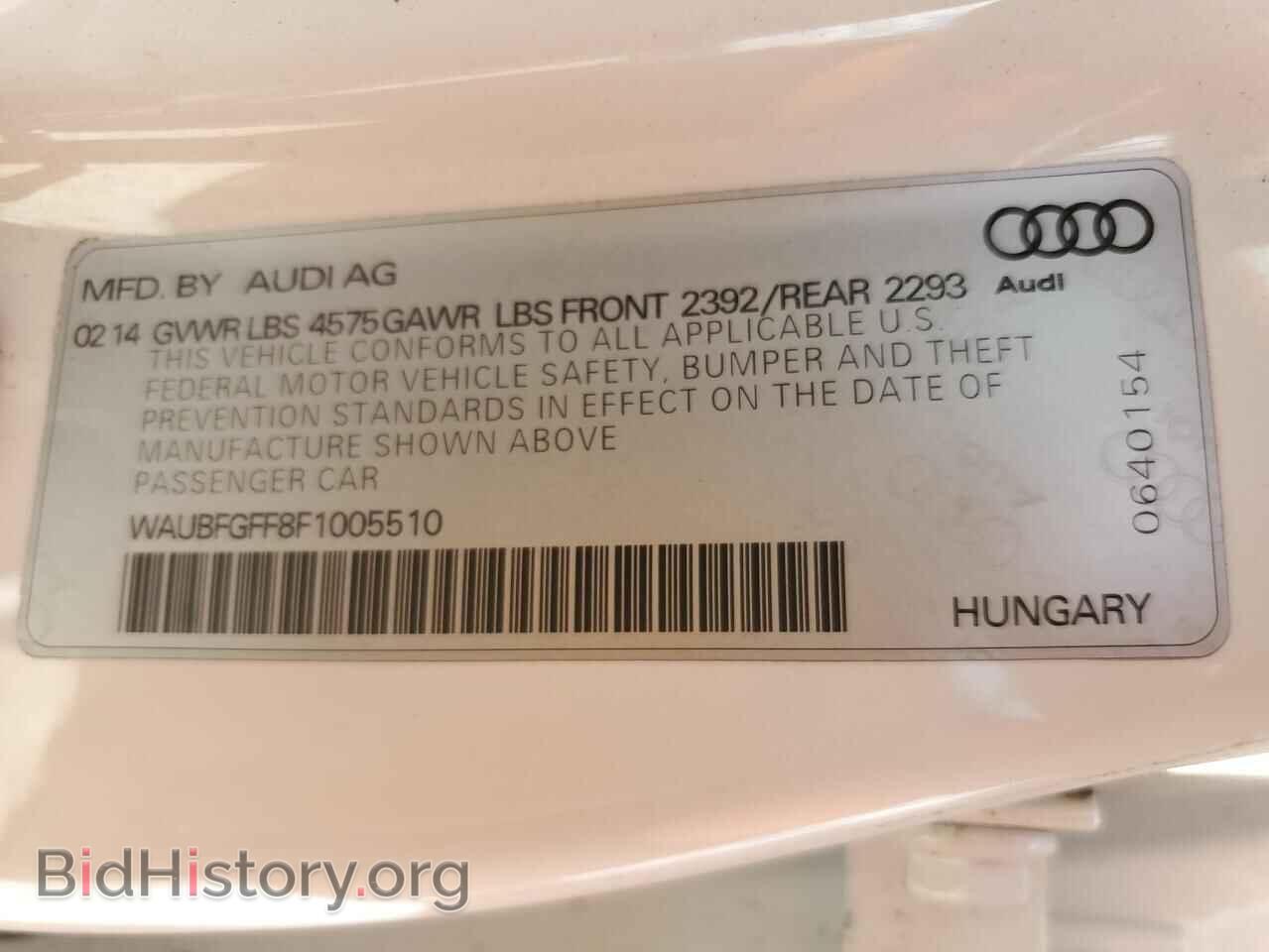 2015 AUDI A3 - VIN: WAUBFGFF8F1005510 - Фото 12