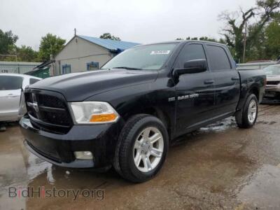 2012 Dodge RAM 1500 ST, black — VIN 1C6RD7KT2CS227265, Copart