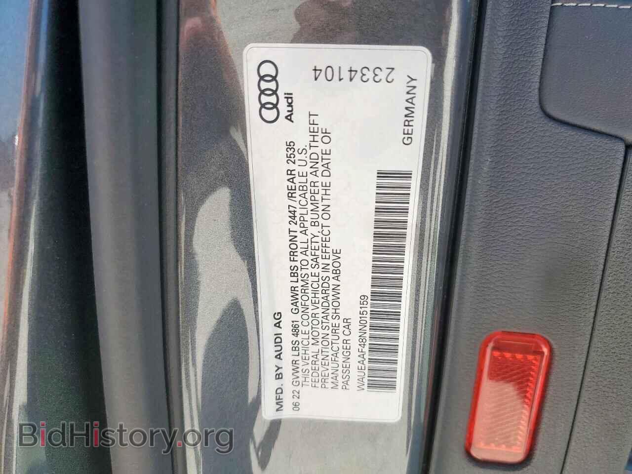 2022 AUDI A4 - VIN: WAUEAAF48NN015159 - Photo 13