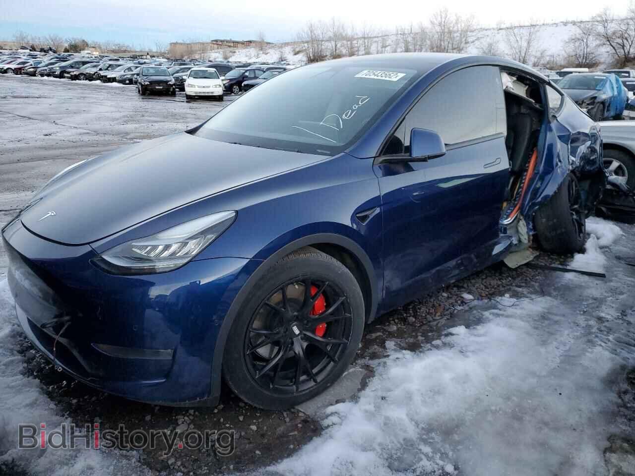 Photo 5YJYGDEF9LF058732 - TESLA MODEL Y 2020