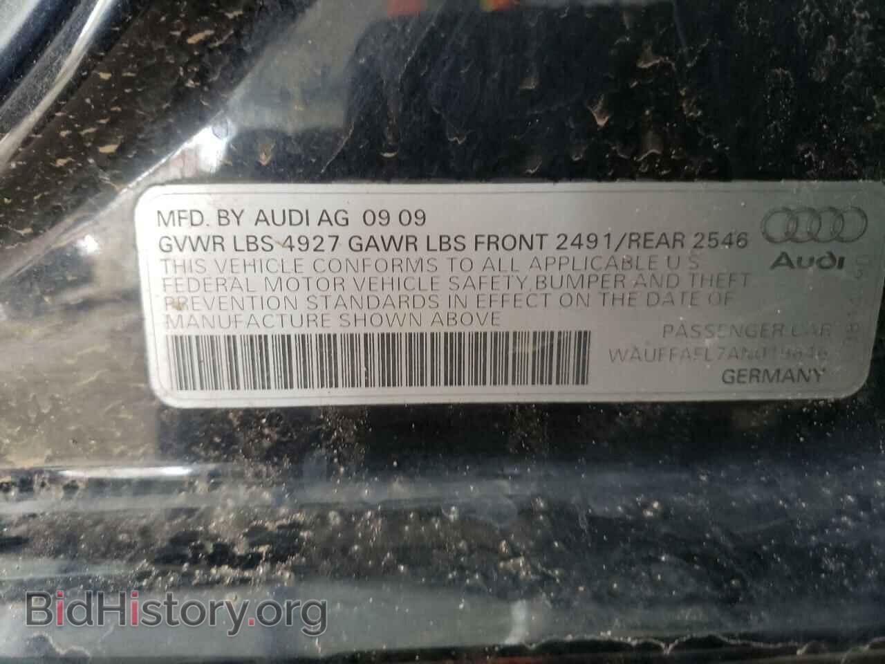 2010 AUDI A4 - VIN: WAUFFAFL7AN019646 - Фото 12