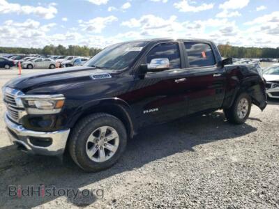 2019 RAM 1500 Laramie, черный — VIN 1C6SRFJT8KN707063, Copart