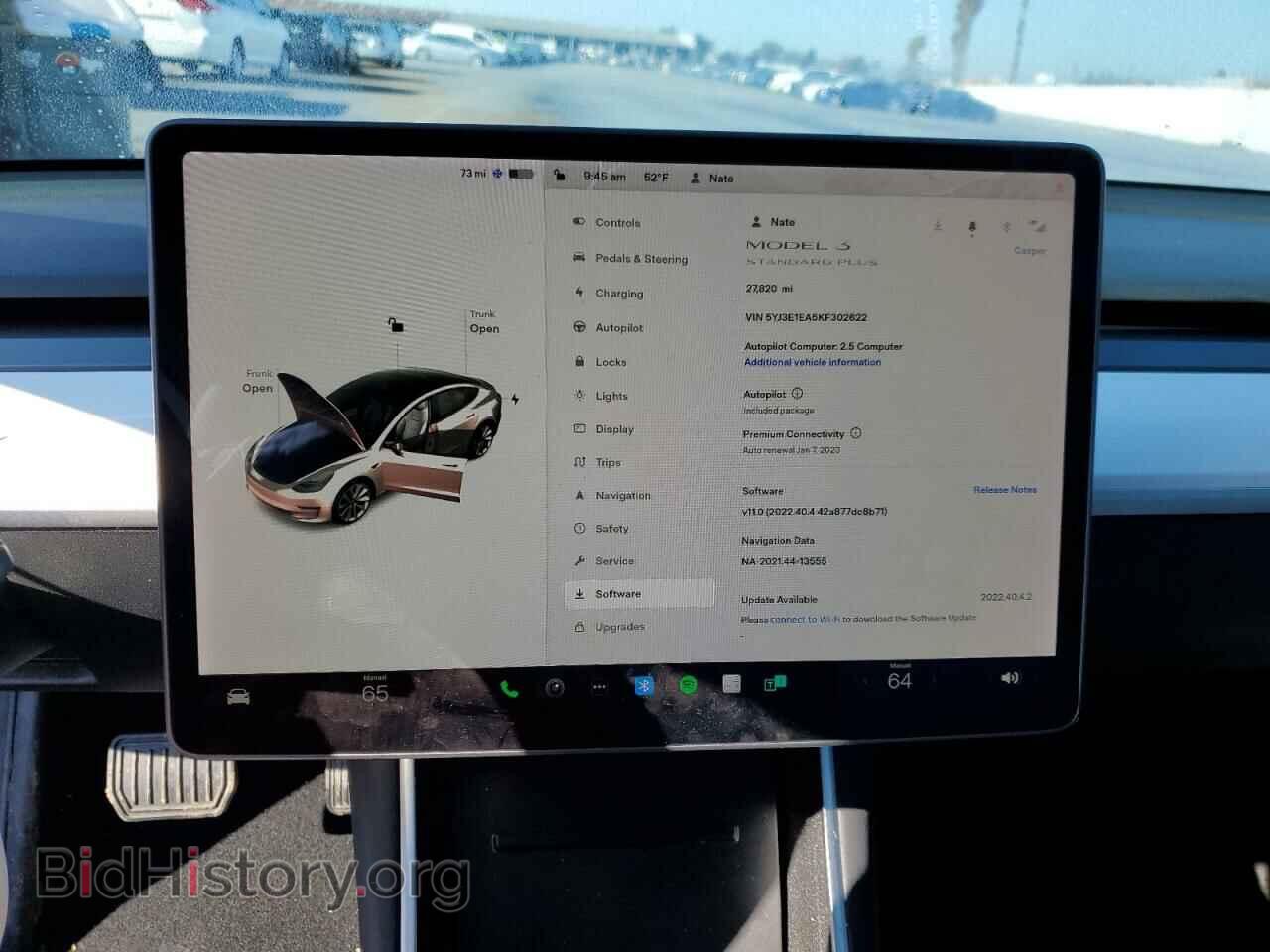 2019 TESLA MODEL 3 - VIN: 5YJ3E1EA5KF302622 - Фото 9