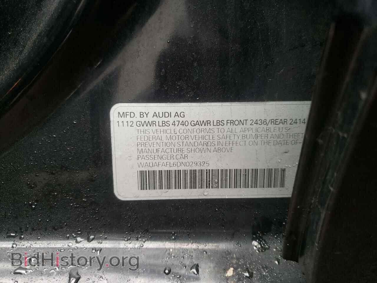 2013 AUDI A4 - VIN: WAUAFAFL6DN029325 - Фото 10