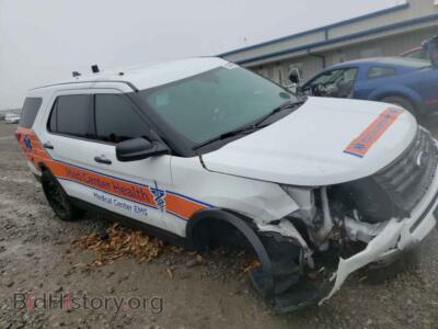 2019 Ford EXPLORER Explorer P, белый — VIN 1FM5K8AR3KGA29669, Copart