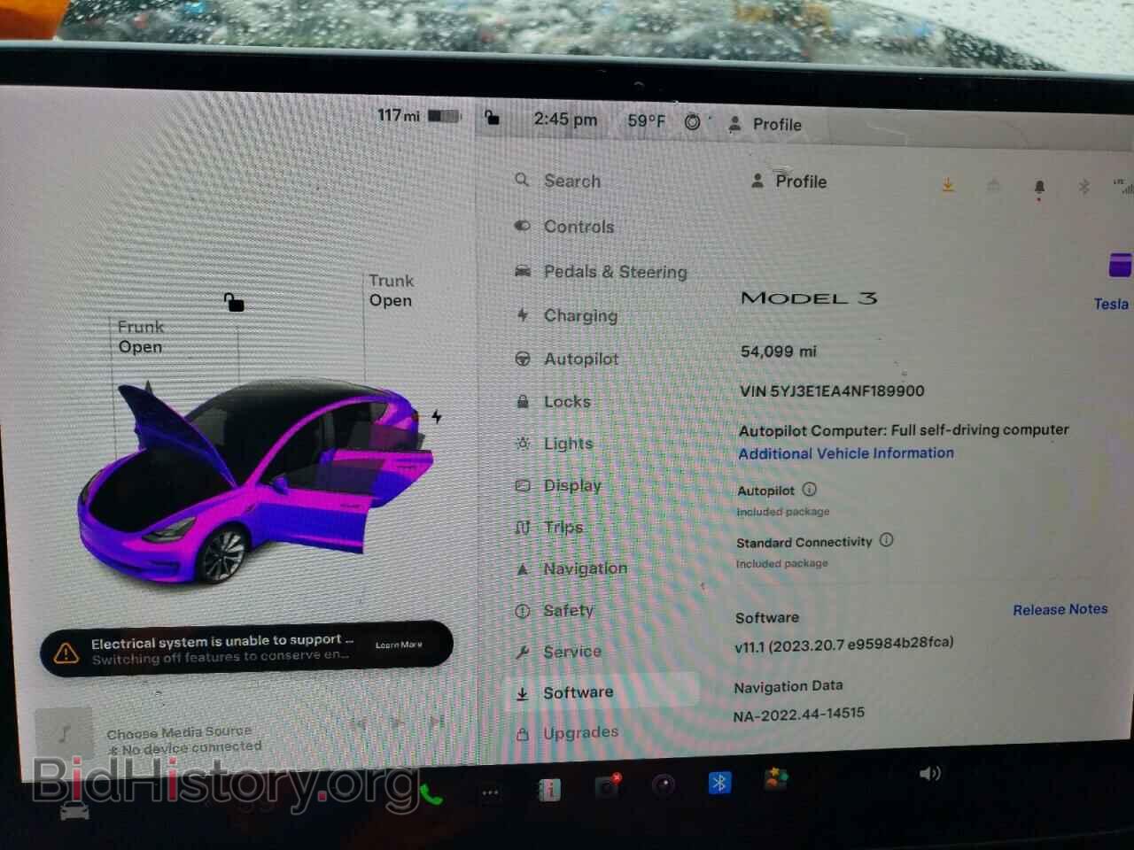 2022 TESLA MODEL 3 - VIN: 5YJ3E1EA4NF189900 - Photo 9