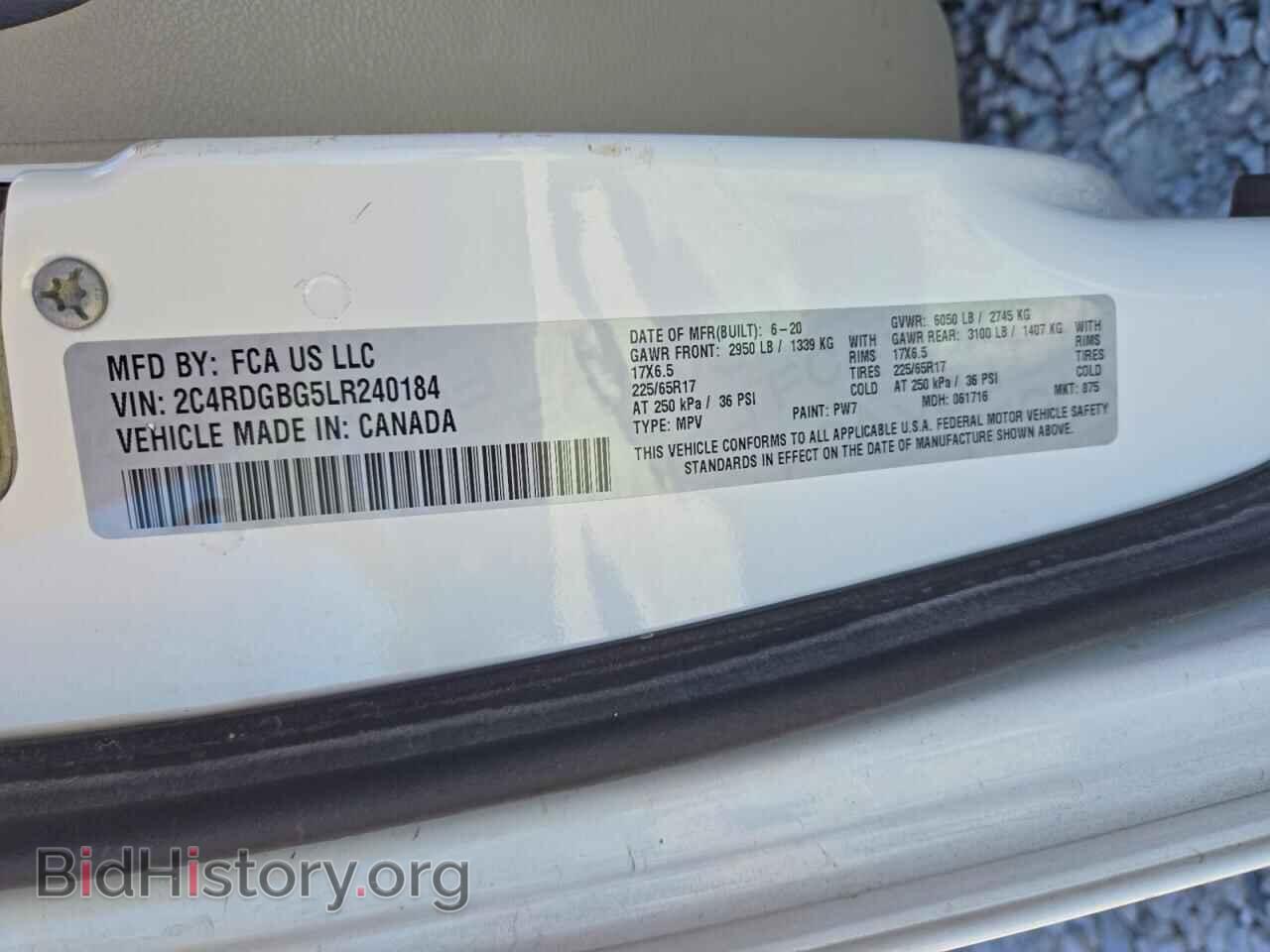 2020 DODGE CARAVAN - VIN: 2C4RDGBG5LR240184 - Photo 13
