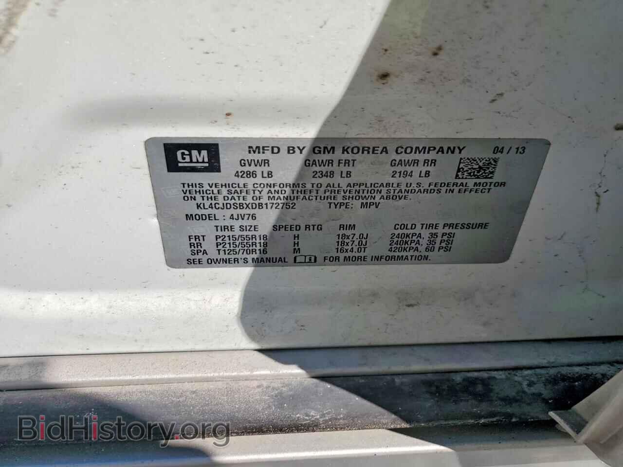 2013 BUICK ENCORE - VIN: KL4CJDSBXDB172752 - Photo 13