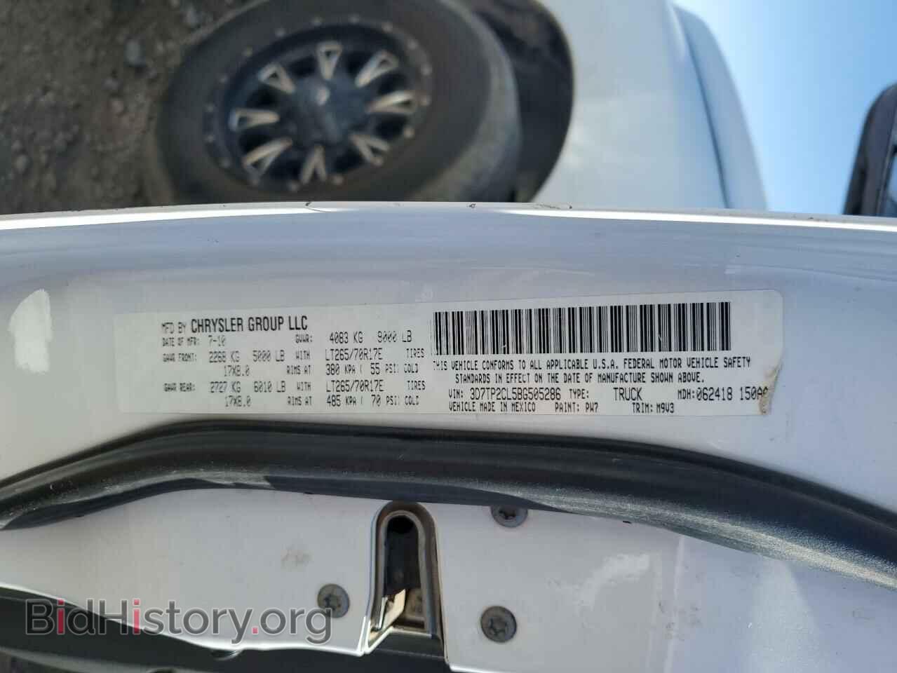 2011 DODGE All Models - VIN: 3D7TP2CL5BG505286 - Photo 12