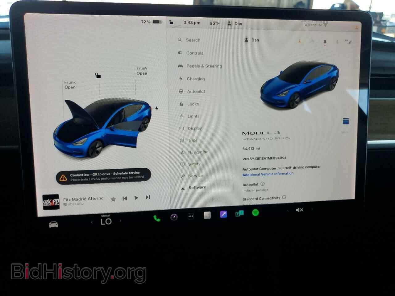 2021 TESLA MODEL 3 - VIN: 5YJ3E1EA1MF094094 - Фото 9