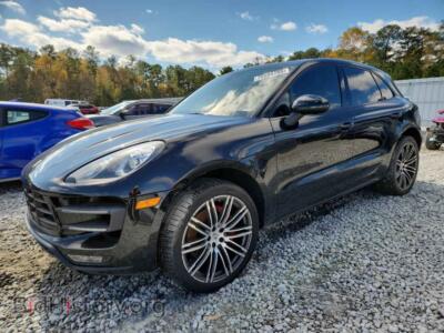 2016 Porsche MACAN Turbo, black — VIN WP1AF2A58GLB93854, Copart