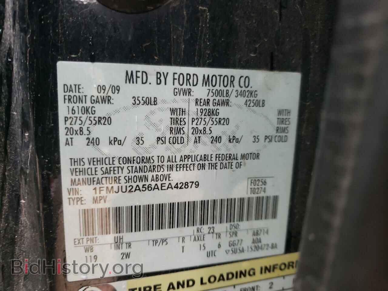 2010 FORD EXPEDITION - VIN: 1FMJU2A56AEA42879 - Фото 10