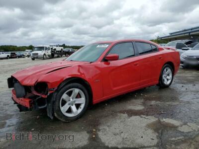 2012 Dodge CHARGER R/T, red — VIN 2C3CDXCT7CH300977, Copart