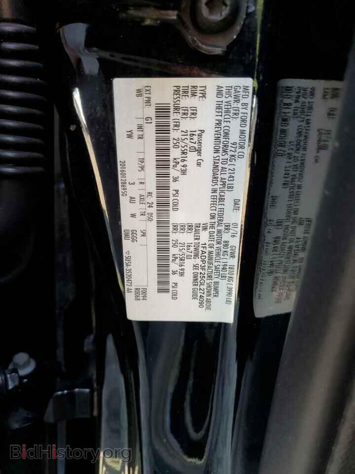 2016 FORD FOCUS - VIN: 1FADP3F25GL274090 - Фото 12