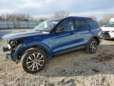 2022 Ford EXPLORER Explorer S, синий — VIN 1FMSK8KH5NGA13860, Copart
