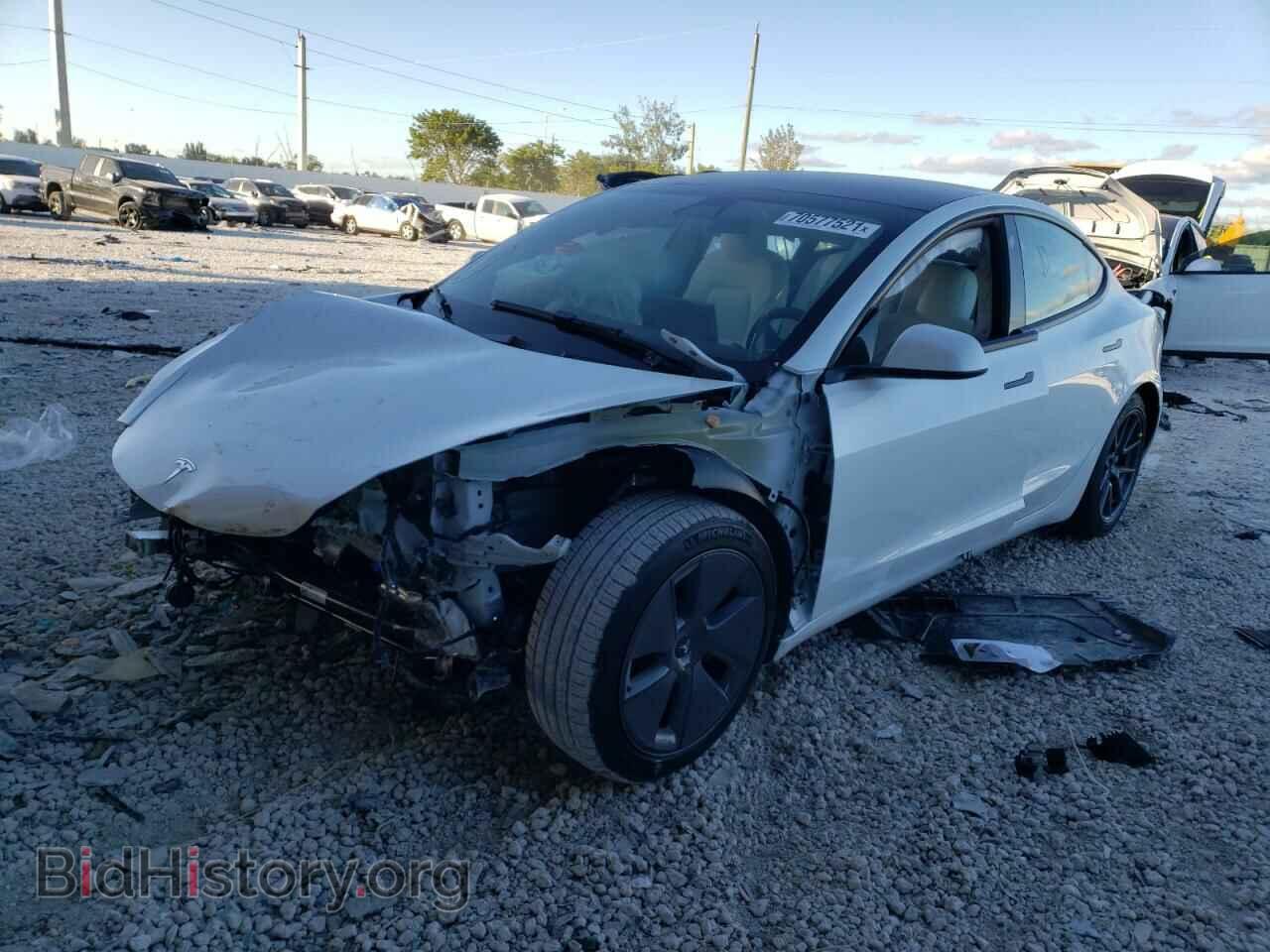 2022 TESLA MODEL 3 - VIN: 5YJ3E1EB2NF103444 - Фото 2