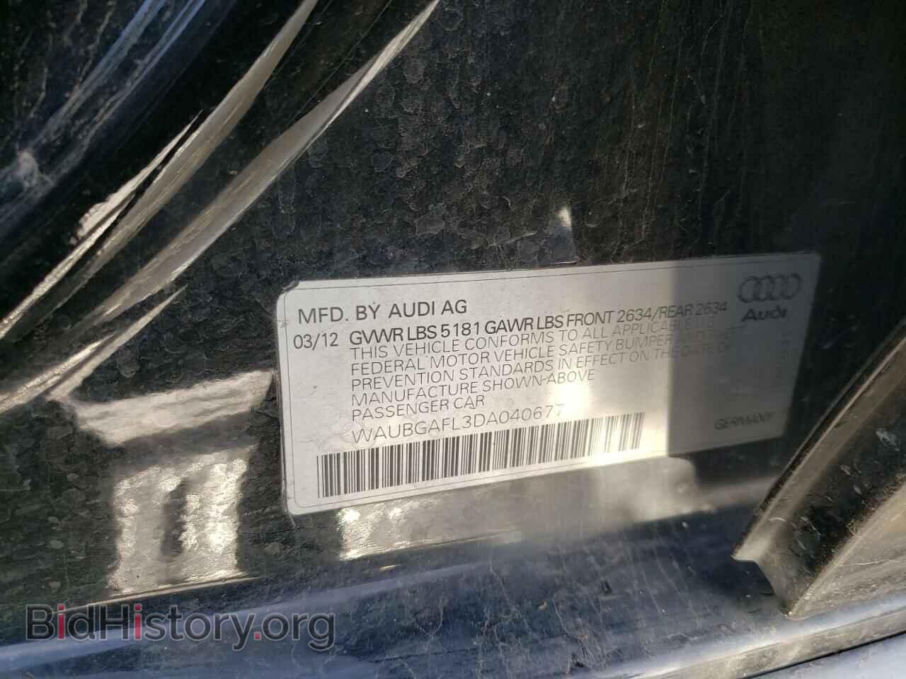 2013 AUDI A4 - VIN: WAUBGAFL3DA040677 - Фото 10