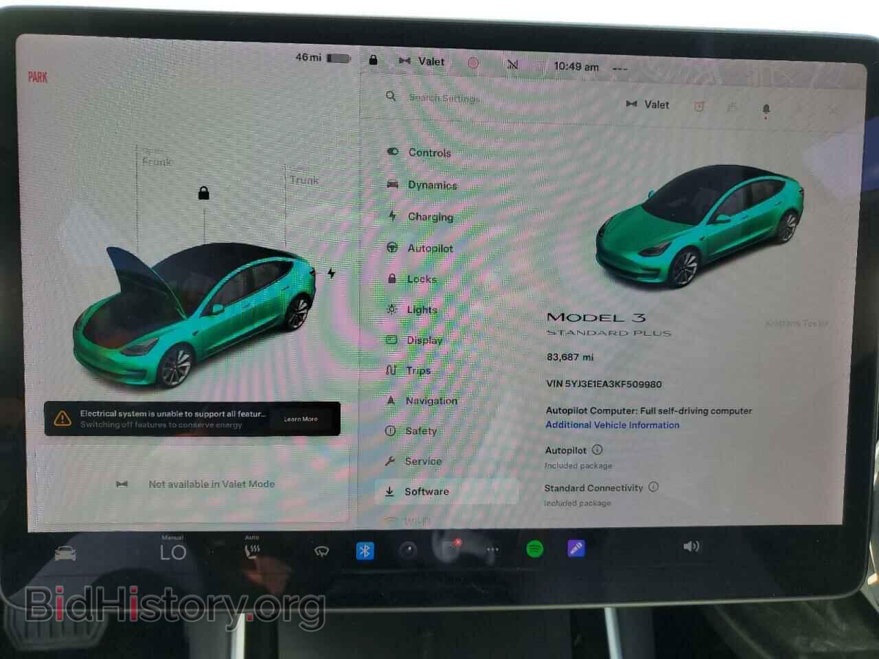 2019 TESLA MODEL 3 - VIN: 5YJ3E1EA3KF509980 - Фото 9