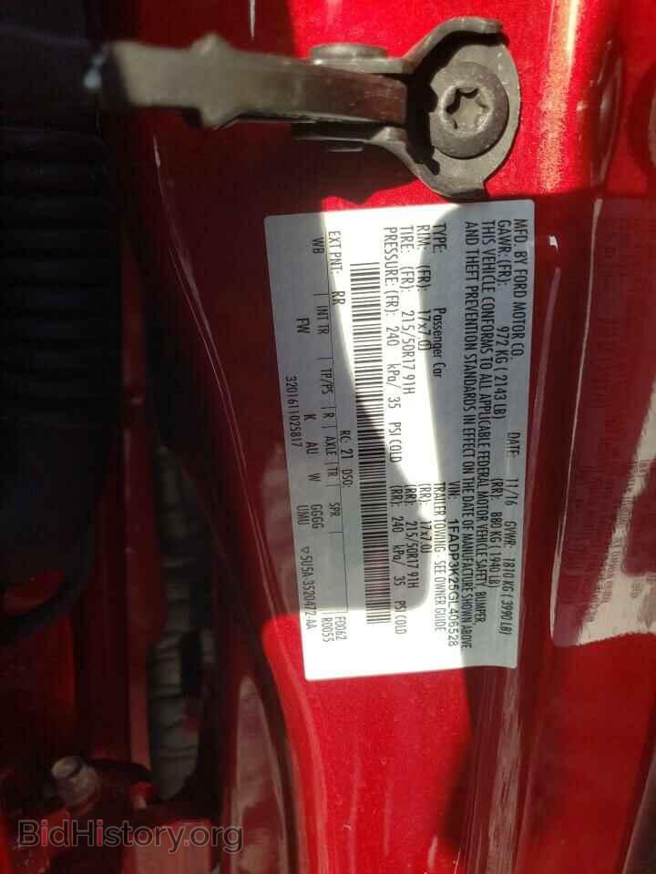 2016 FORD FOCUS - VIN: 1FADP3K25GL406528 - Фото 12