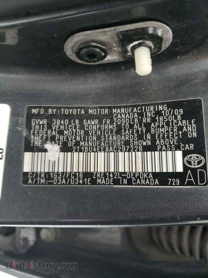 2010 TOYOTA COROLLA - VIN: 2T1BU4EEXAC297228 - Photo 10