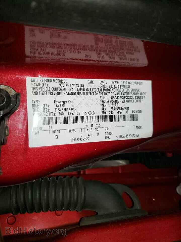 2013 FORD FOCUS - VIN: 1FADP3F22DL136874 - Photo 10