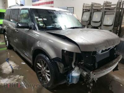 2014 Ford FLEX Flex SEL, серый — VIN 2FMGK5C86EBD09917, Copart