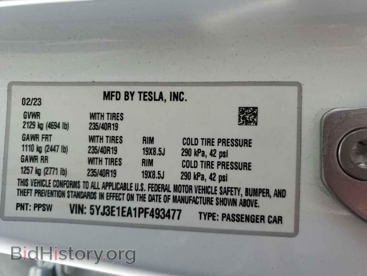 2023 TESLA MODEL 3 - VIN: 5YJ3E1EA1PF493477 - Photo 12