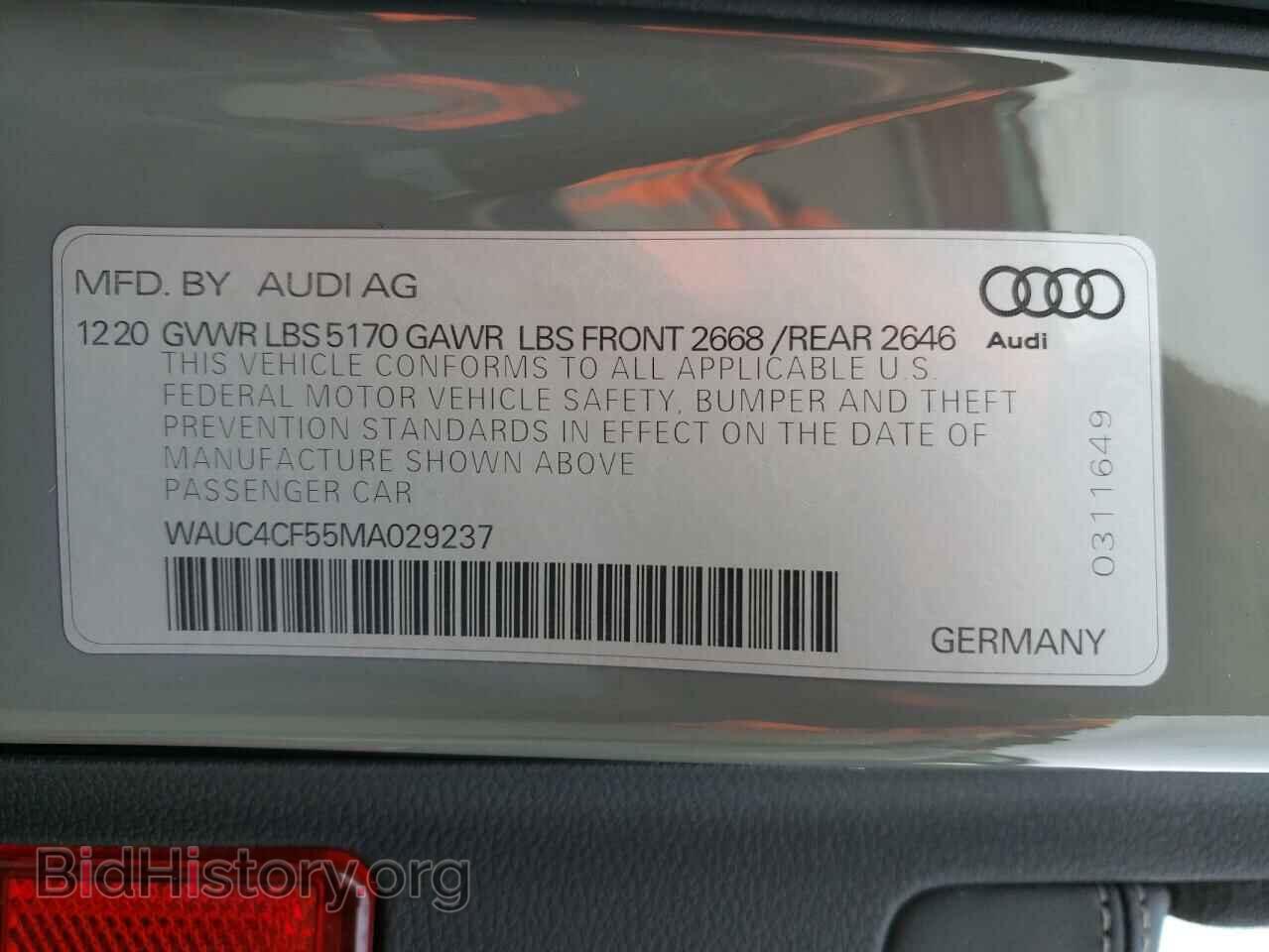 2021 AUDI S5/RS5 - VIN: WAUC4CF55MA029237 - Фото 12