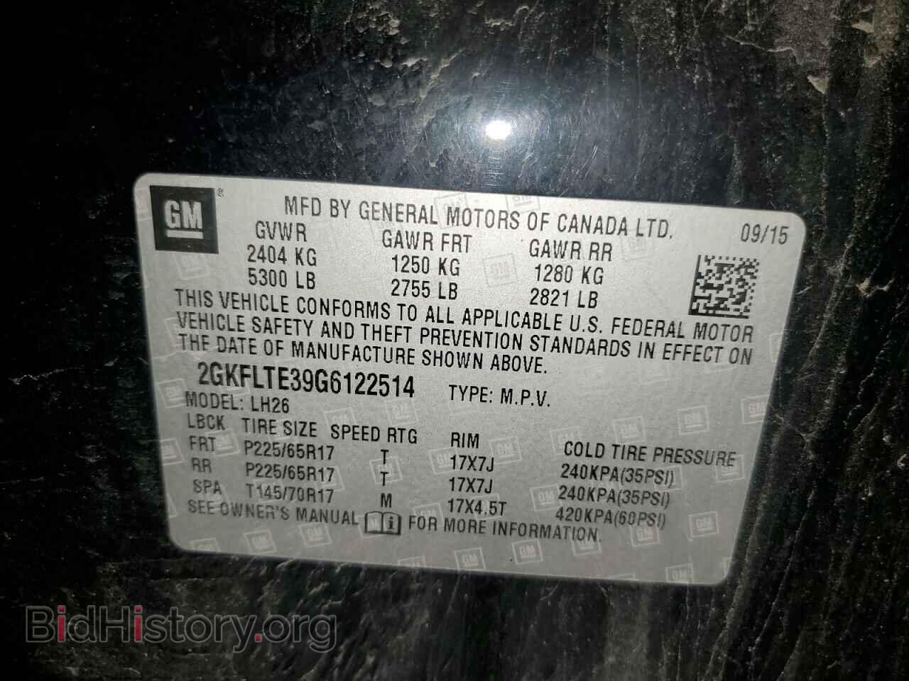 2016 GMC TERRAIN - VIN: 2GKFLTE39G6122514 - Фото 13