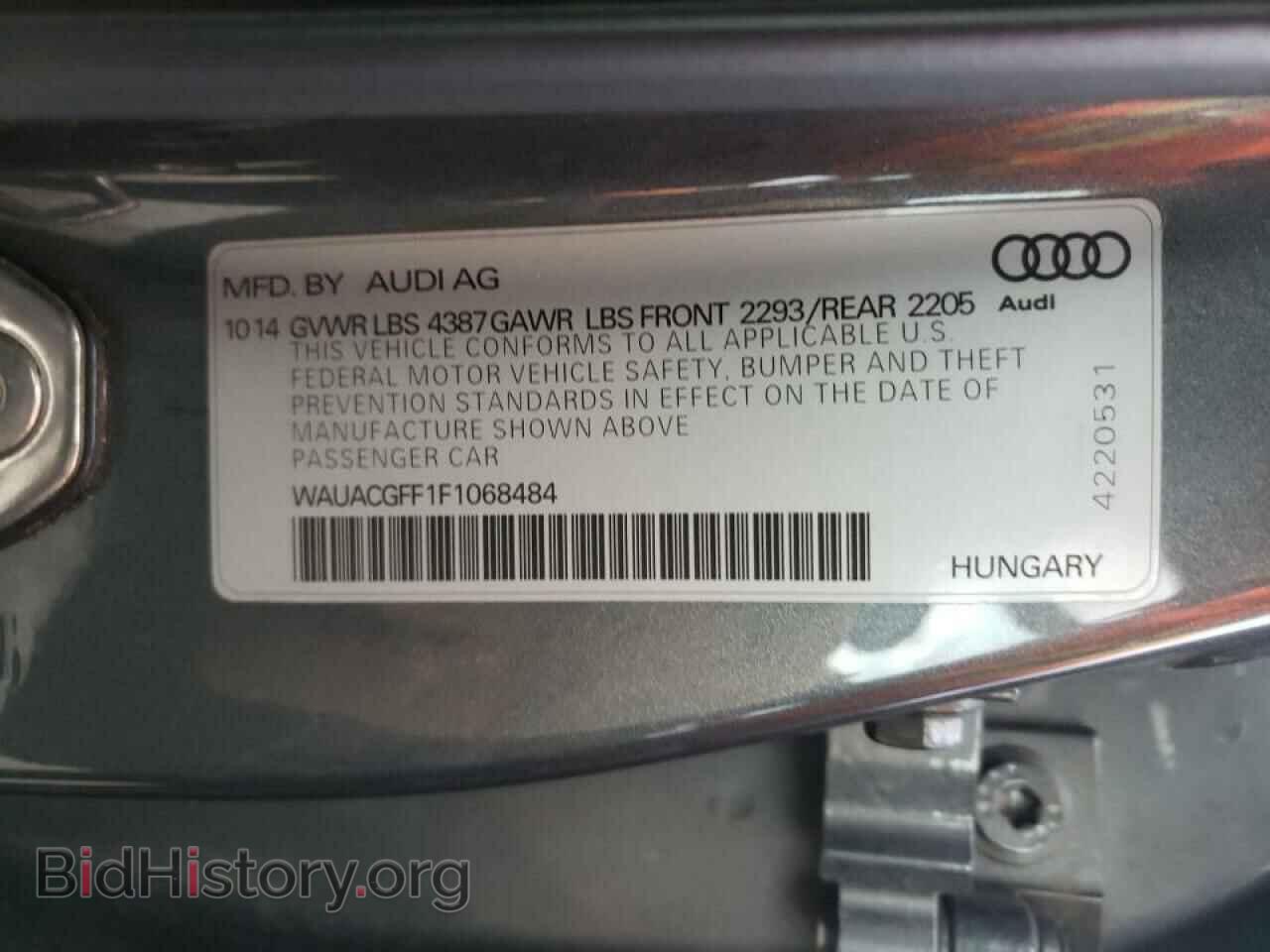 2015 AUDI A3 - VIN: WAUACGFF1F1068484 - Фото 10