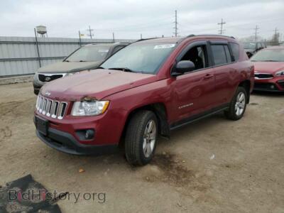 2012 Jeep COMPASS SPORT, красный — VIN 1C4NJDBBXCD564065, Copart