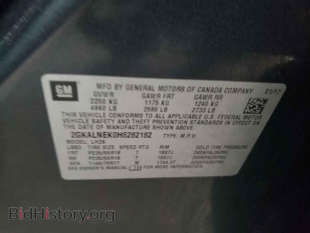 2017 GMC TERRAIN - VIN: 2GKALNEK0H6282182 - Фото 10