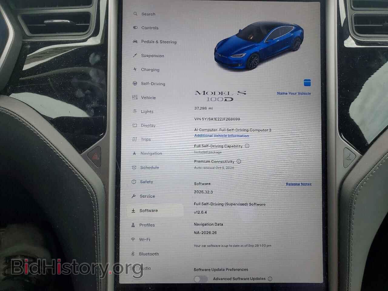 2018 TESLA MODEL S - VIN: 5YJSA1E22JF268699 - Фото 9