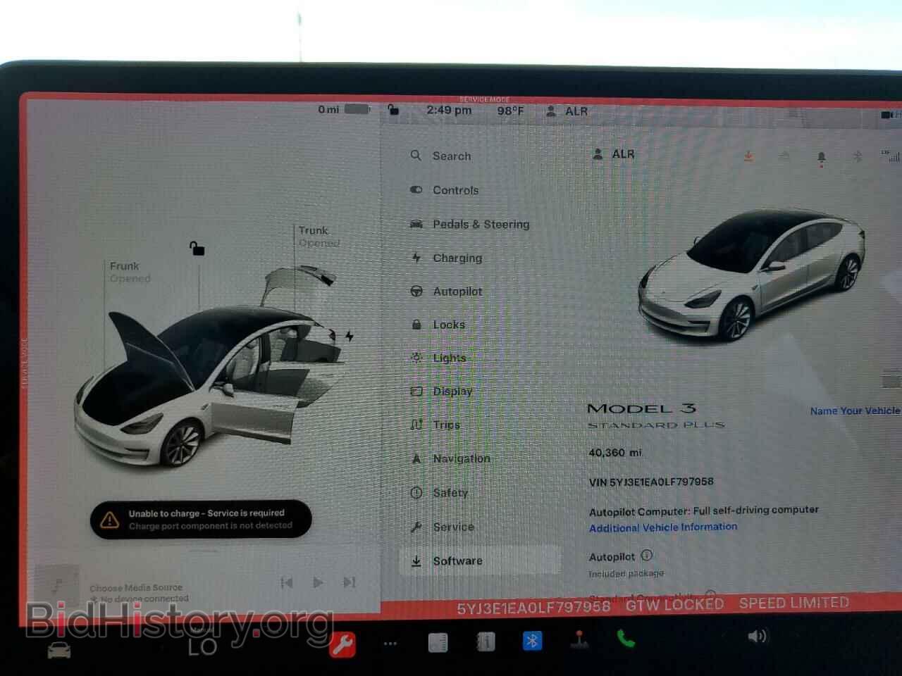 2020 TESLA MODEL 3 - VIN: 5YJ3E1EA0LF797958 - Фото 9