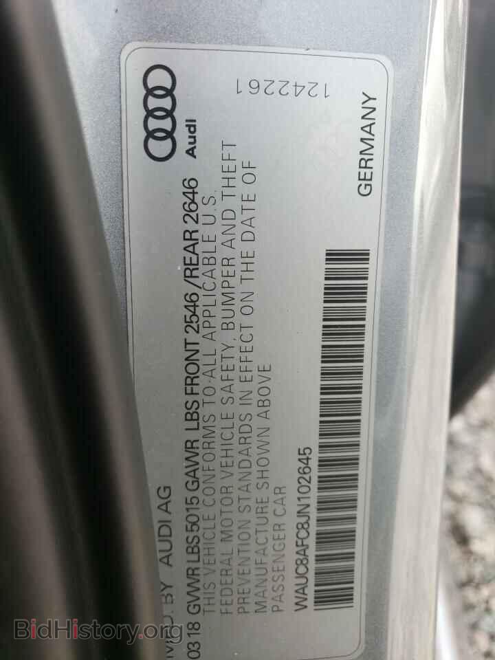 2018 AUDI A6 - VIN: WAUC8AFC8JN102645 - Фото 12