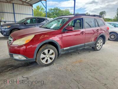 2011 Subaru OUTBACK 2.5I Premium, burgundy — VIN 4S4BRBCC5B3433570, Copart