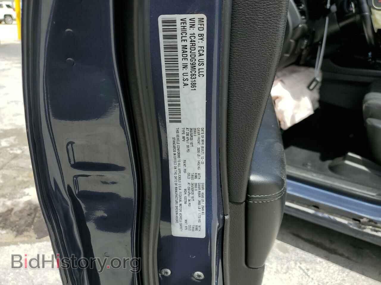 2021 DODGE DURANGO - VIN: 1C4RDJDG9MC631861 - Photo 13