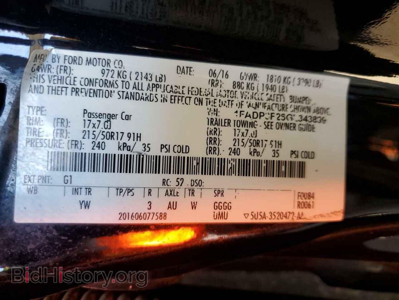 2016 FORD FOCUS - VIN: 1FADP3F26GL343899 - Фото 12