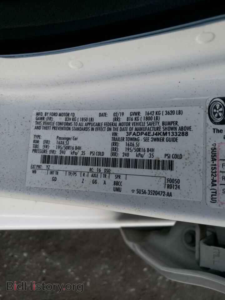 2019 FORD FIESTA - VIN: 3FADP4EJ4KM133288 - Фото 10