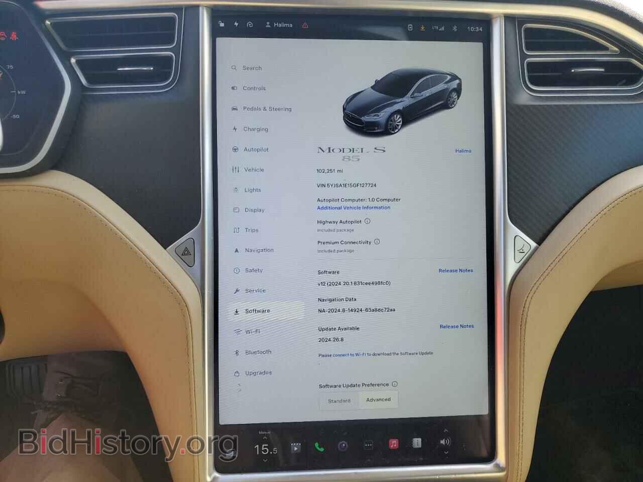 2016 TESLA MODEL S - VIN: 5YJSA1E15GF127724 - Фото 9