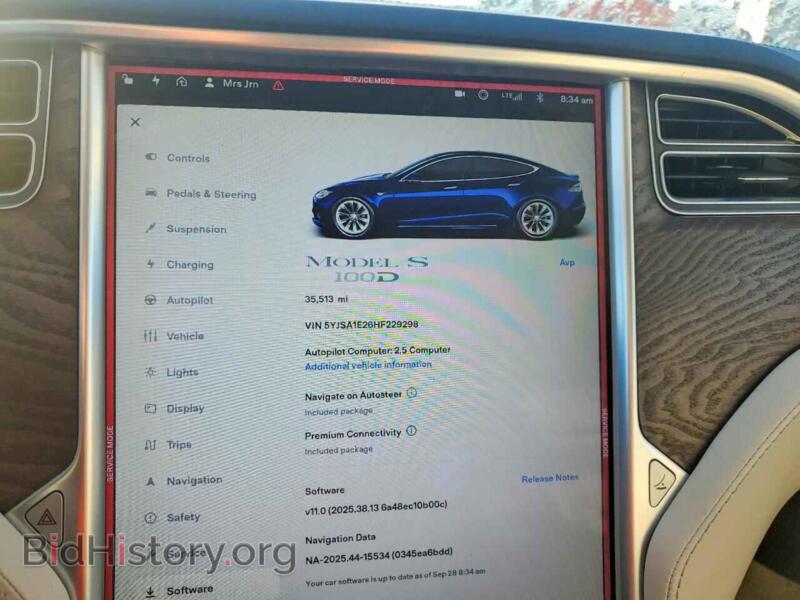 2017 Tesla MODEL S (VIN 5YJSA1E26HF229298) — photo 9 of 15