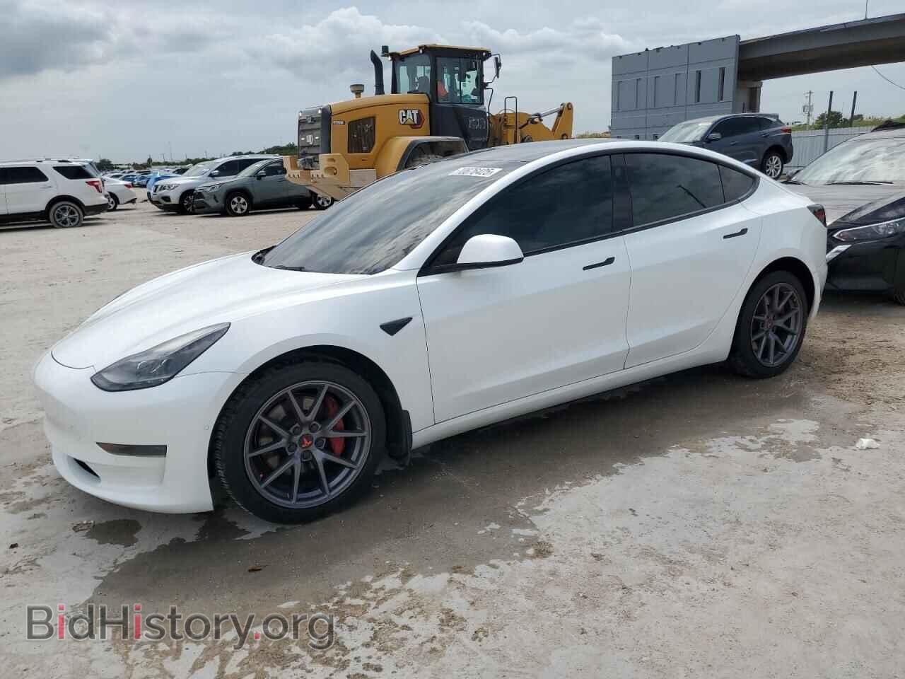 Photo 5YJ3E1EA9MF091525 - TESLA MODEL 3 2021