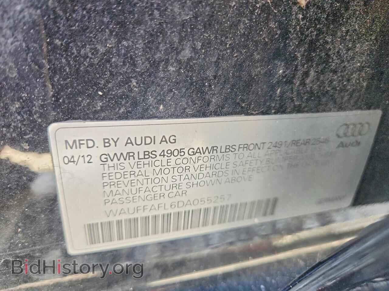 2013 AUDI A4 - VIN: WAUFFAFL6DA055257 - Photo 12