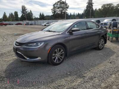 2015 Chrysler 200 Limited, gray — VIN 1C3CCCAB2FN722589, Copart