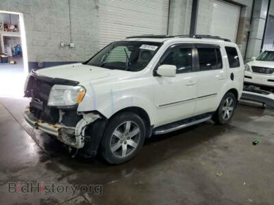2013 Honda PILOT Touring, белый — VIN 5FNYF4H90DB001846, Copart